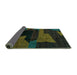 Sideview of Oriental Turquoise Modern Rug, abs4241turq