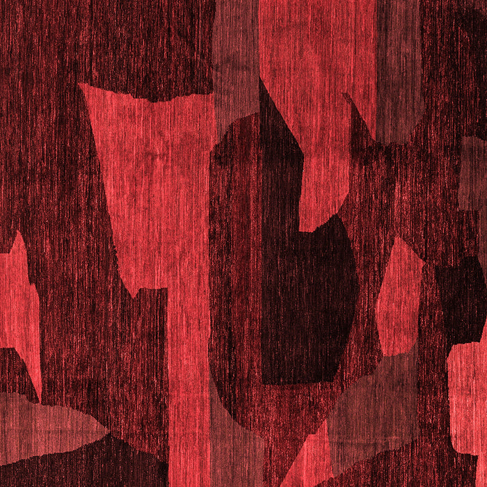 Machine Washable Oriental Red Modern Rug, wshabs4241red