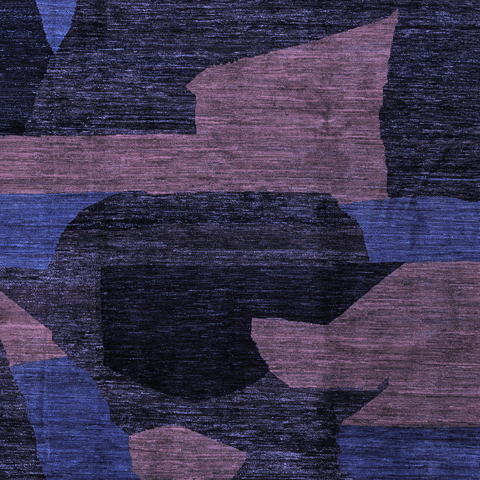 Machine Washable Oriental Blue Modern Rug, wshabs4241blu