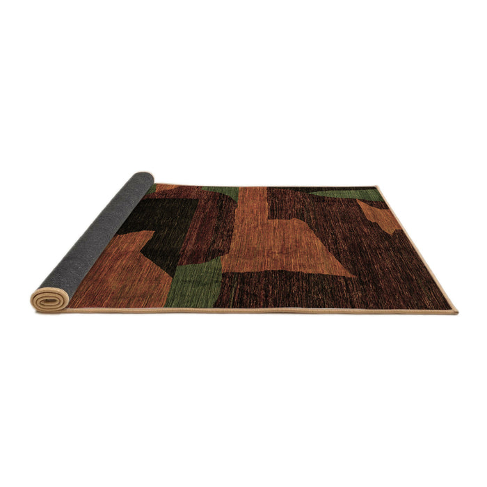 Sideview of Oriental Brown Modern Rug, abs4241brn