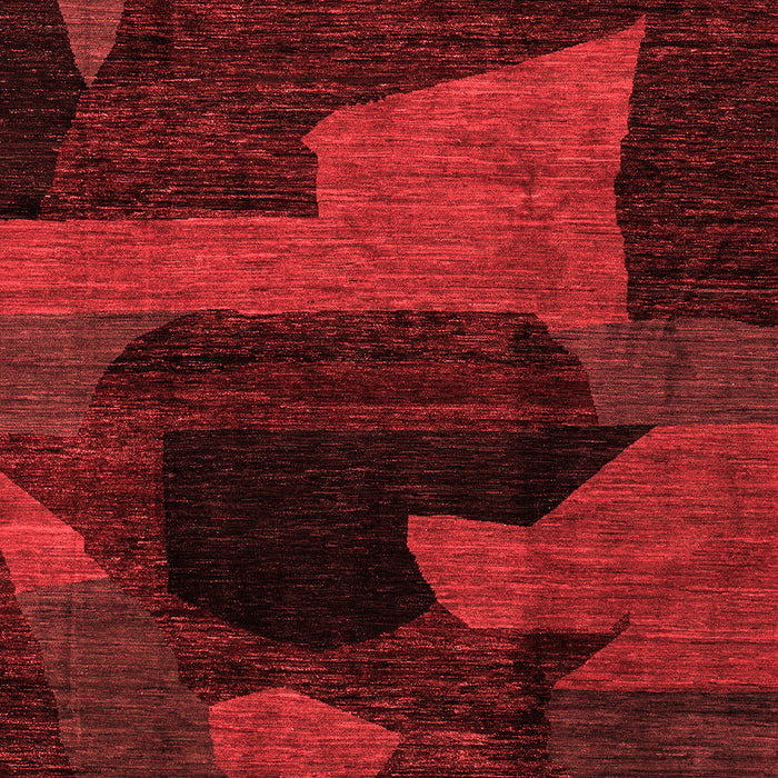 Oriental Red Modern Area Rugs