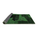 Sideview of Oriental Emerald Green Modern Rug, abs4241emgrn