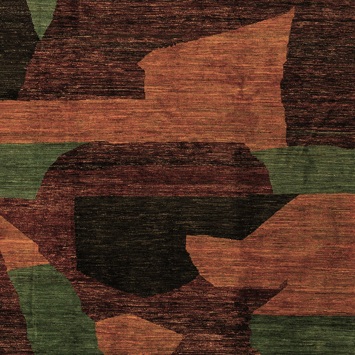 Oriental Brown Modern Rug, abs4241brn