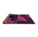 Sideview of Oriental Purple Modern Rug, abs4241pur