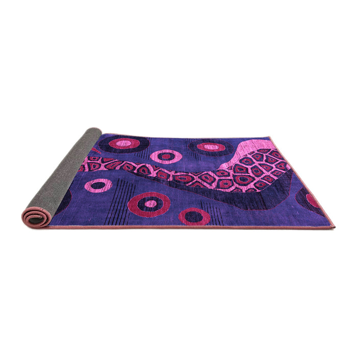 Sideview of Oriental Purple Modern Rug, abs4242pur