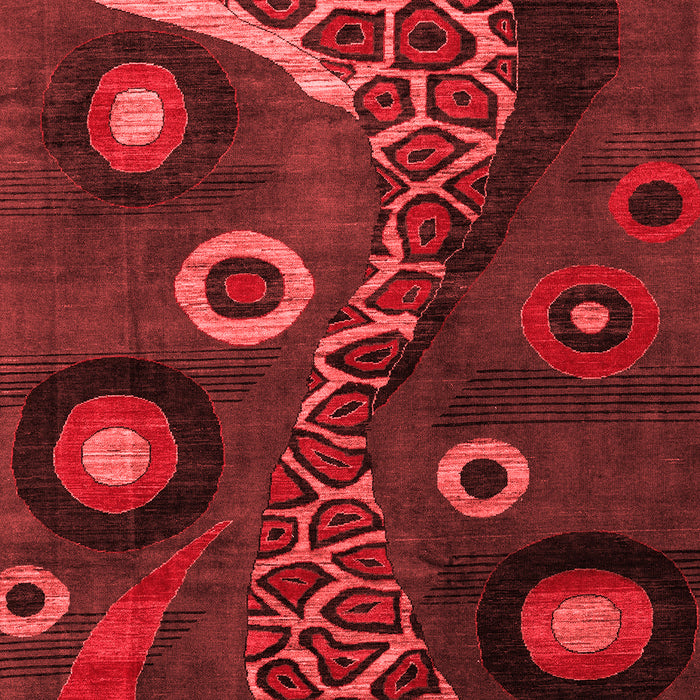 Oriental Red Modern Area Rugs