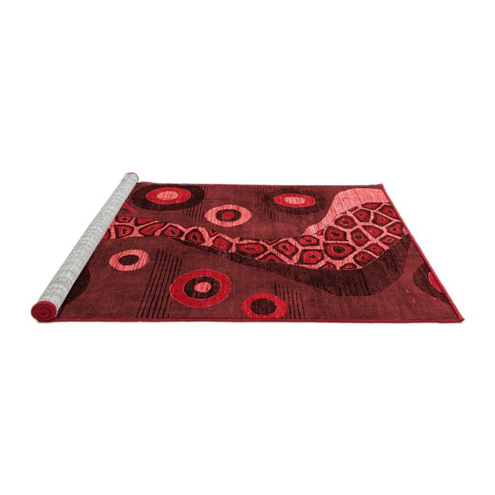 Modern Red Washable Rugs