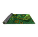 Sideview of Oriental Green Modern Rug, abs4242grn