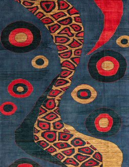 Abstract Red Oriental Rug, abs4242