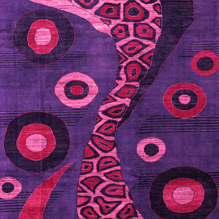 Machine Washable Oriental Pink Modern Rug, wshabs4242pnk