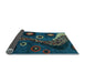 Sideview of Oriental Light Blue Modern Rug, abs4242lblu