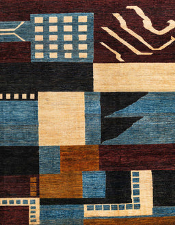 Abstract Red Oriental Rug, abs4243