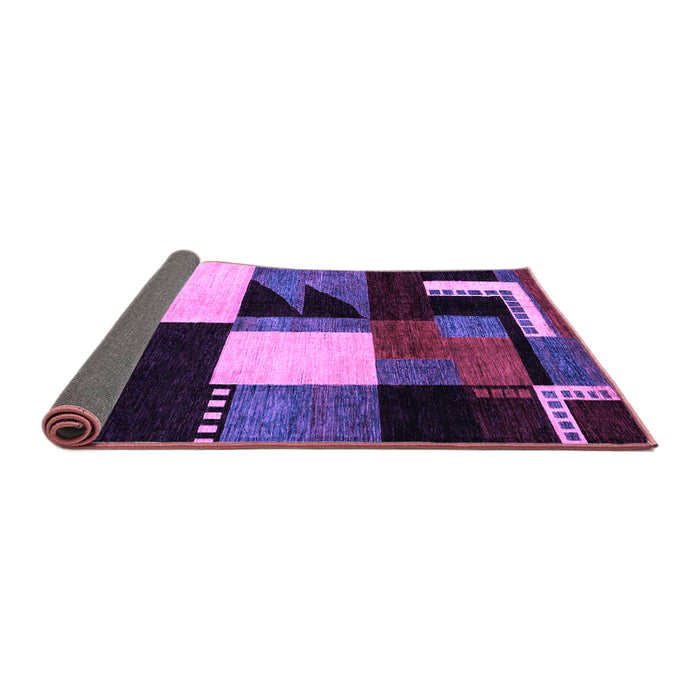 Sideview of Oriental Purple Modern Rug, abs4243pur