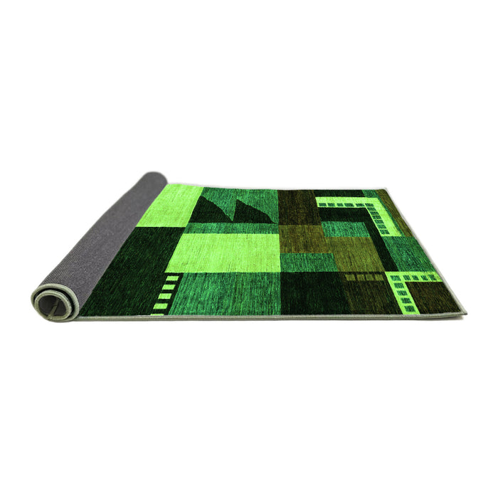 Sideview of Oriental Green Modern Rug, abs4243grn