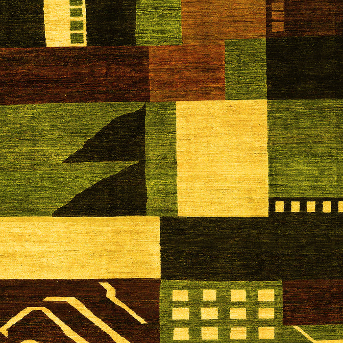 Oriental Yellow Modern Rug, abs4243yw