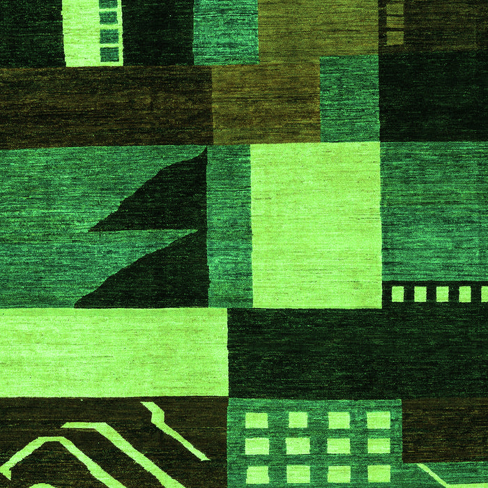 Oriental Green Modern Rug, abs4243grn