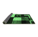 Sideview of Oriental Emerald Green Modern Rug, abs4243emgrn