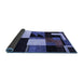 Sideview of Oriental Blue Modern Rug, abs4243blu