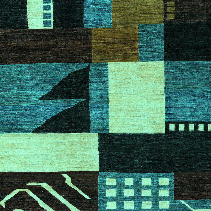 Oriental Turquoise Modern Rug, abs4243turq