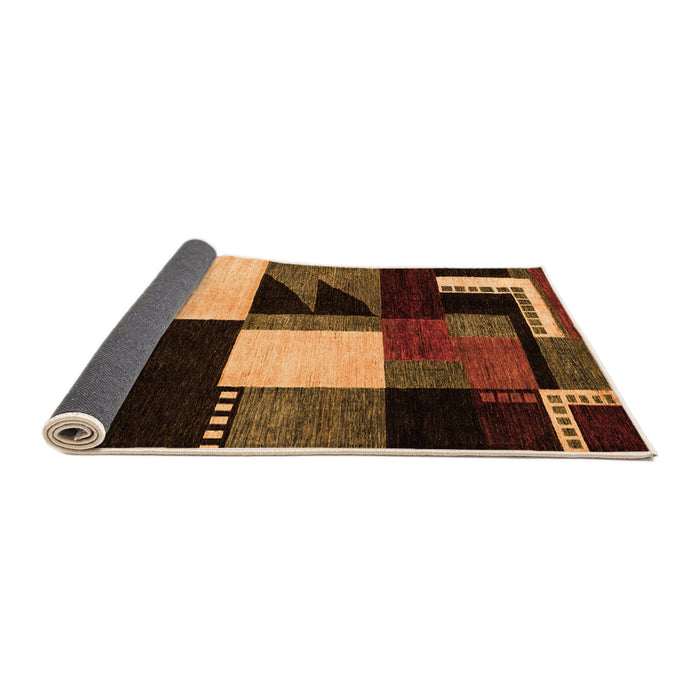 Sideview of Oriental Orange Modern Rug, abs4243org