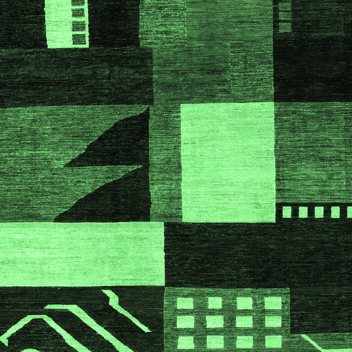 Oriental Emerald Green Modern Rug, abs4243emgrn