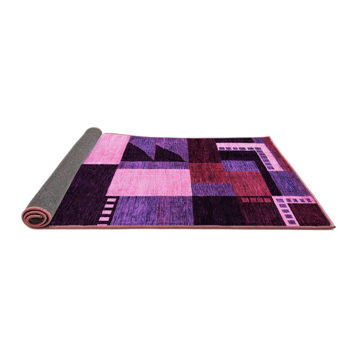 Sideview of Oriental Pink Modern Rug, abs4243pnk