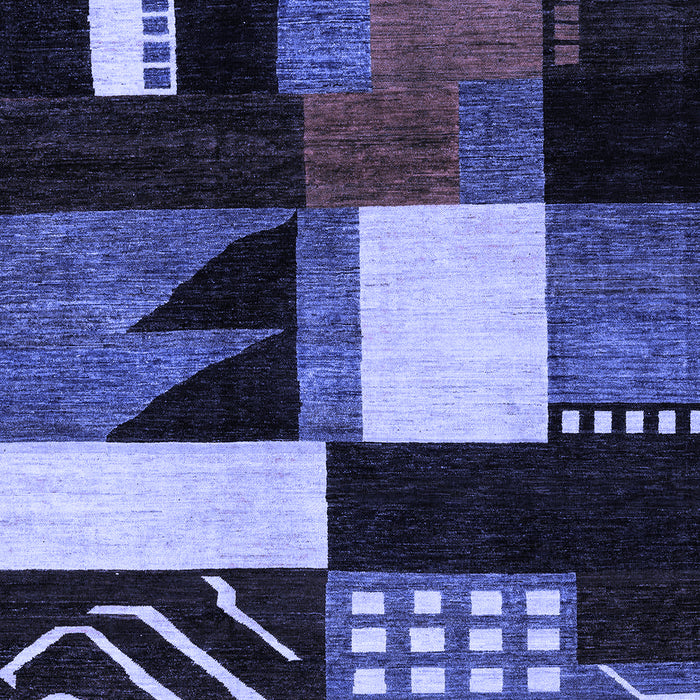 Oriental Blue Modern Rug, abs4243blu