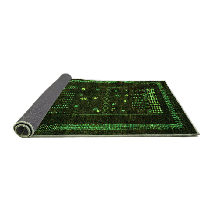 Sideview of Oriental Green Modern Rug, abs4244grn