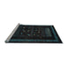 Sideview of Machine Washable Oriental Light Blue Modern Rug, wshabs4244lblu