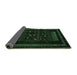 Sideview of Oriental Emerald Green Modern Rug, abs4244emgrn