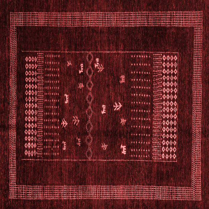 Machine Washable Oriental Red Modern Rug, wshabs4244red