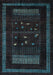 Oriental Light Blue Modern Rug, abs4244lblu