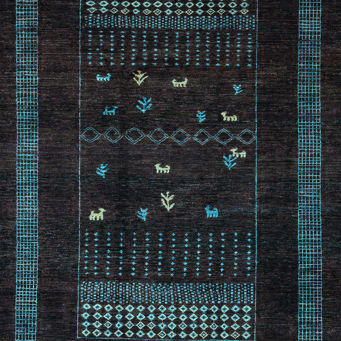 Oriental Light Blue Modern Rug, abs4244lblu