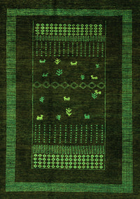 Oriental Green Modern Rug, abs4244grn