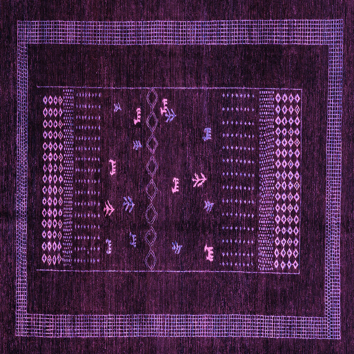 Square Oriental Purple Modern Rug, abs4244pur