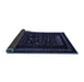 Sideview of Oriental Blue Modern Rug, abs4244blu