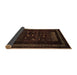 Sideview of Oriental Brown Modern Rug, abs4244brn