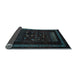 Sideview of Oriental Light Blue Modern Rug, abs4244lblu