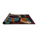 Sideview of Abstract Red Oriental Rug, abs4245