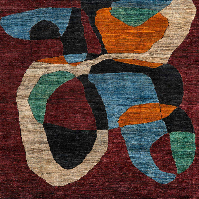 Abstract Red Oriental Rug, abs4245