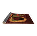 Sideview of Oriental Orange Modern Rug, abs4245org