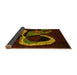 Sideview of Oriental Yellow Modern Rug, abs4245yw