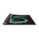 Sideview of Oriental Light Blue Modern Rug, abs4245lblu