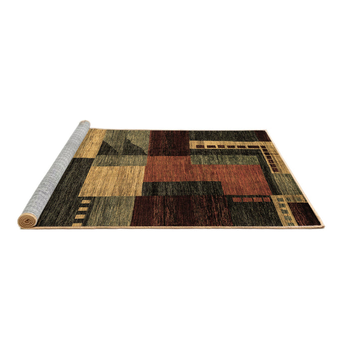 Sideview of Machine Washable Oriental Brown Modern Rug, wshabs4246brn