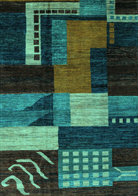 Oriental Turquoise Modern Rug, abs4246turq