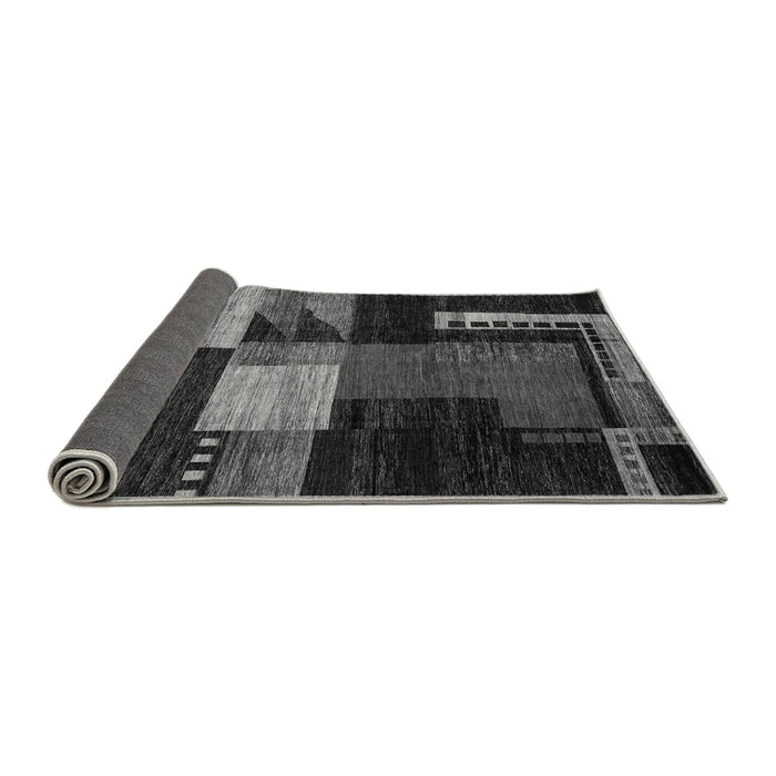 Sideview of Oriental Gray Modern Rug, abs4246gry