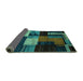 Sideview of Oriental Turquoise Modern Rug, abs4246turq