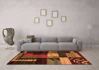 Machine Washable Oriental Orange Modern Rug, wshabs4246org