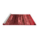 Modern Red Washable Rugs