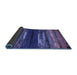 Sideview of Oriental Blue Modern Rug, abs4247blu